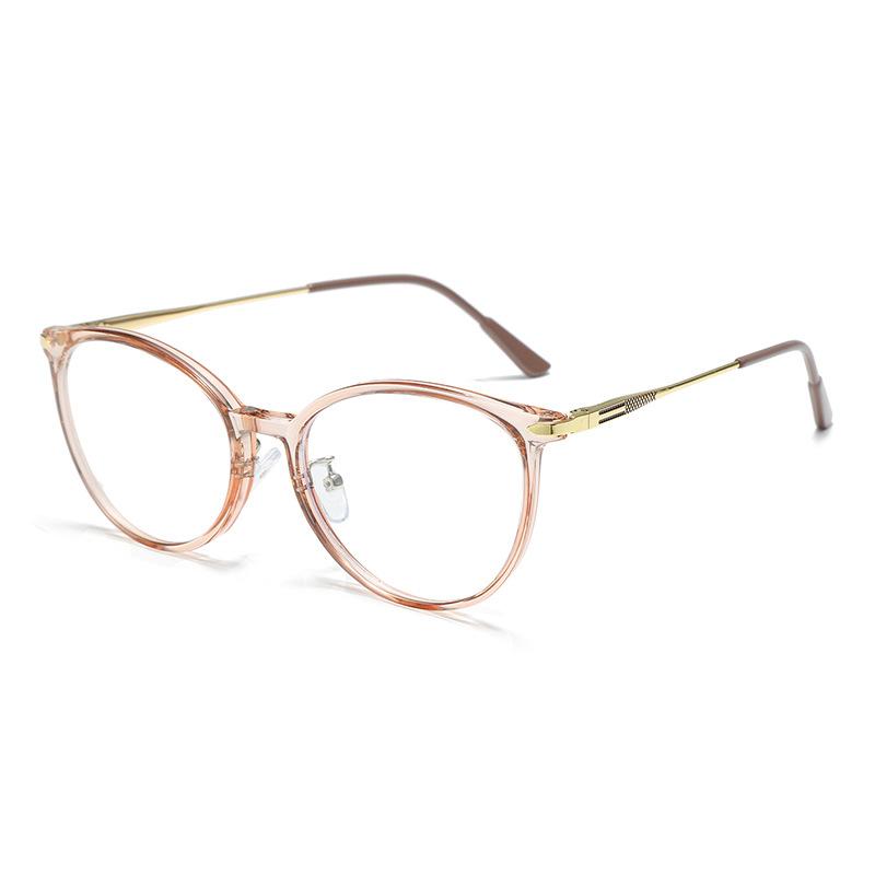 

Fashion Premium TR90 Round Women s Glasses Frame Ultralight Anti-Slip Alloy Legs for Urban Chic & Commute Style розовый