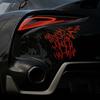 Funny motorcycle helmet sticker Hahaha Reflective Type Motorbike Vinyl Waterproof For Bumper Refrigerator Door Car Headlights