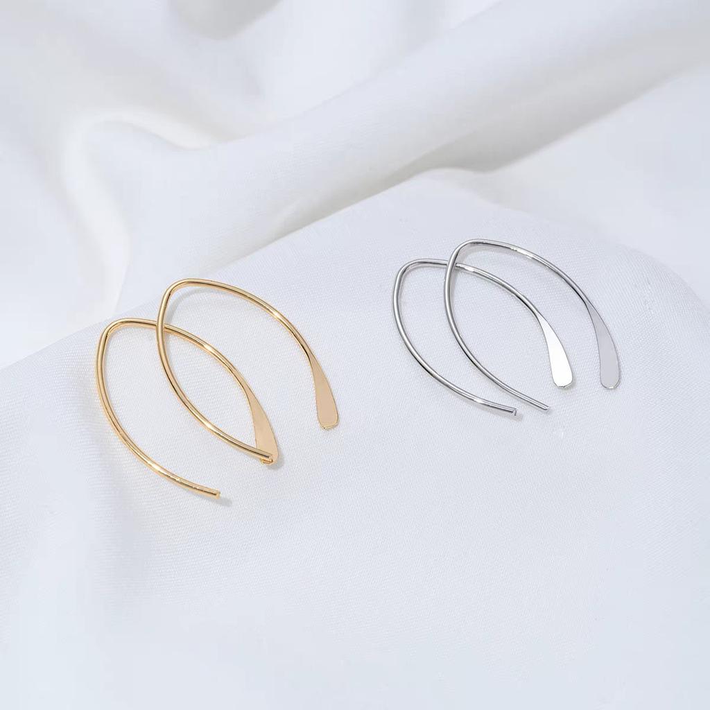 Minimalist Line Earrings, Versatile Sense, Korean U-shaped Stud Earrings, Less Temperament, Daily Commuting Earrings