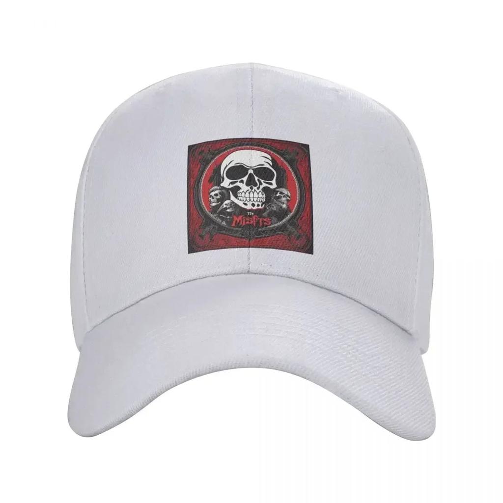 Classic Horror Punk Rock Misfits SKull Baseball Cap Women Unisex Personalized Adjustable Adult Dad Hat Summer