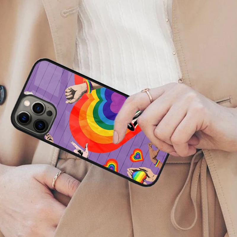 Gay Lesbian LGBT Rainbow Pride Magnetic Phone Case For APPLE iPhone 17 Air 16 14 13 12 Pro Max 15 Plus Wireless MagSafe Cover