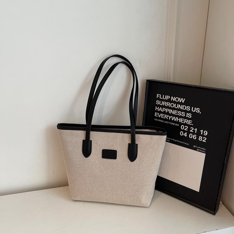 New high-end large-capacity women's bag versatile commuter shoulder underarm bag simple hand-held tote bag