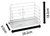 Shimomura Kihan Detergent Sponge Rack, Water Flow, Slim, Made in Japan, 35631