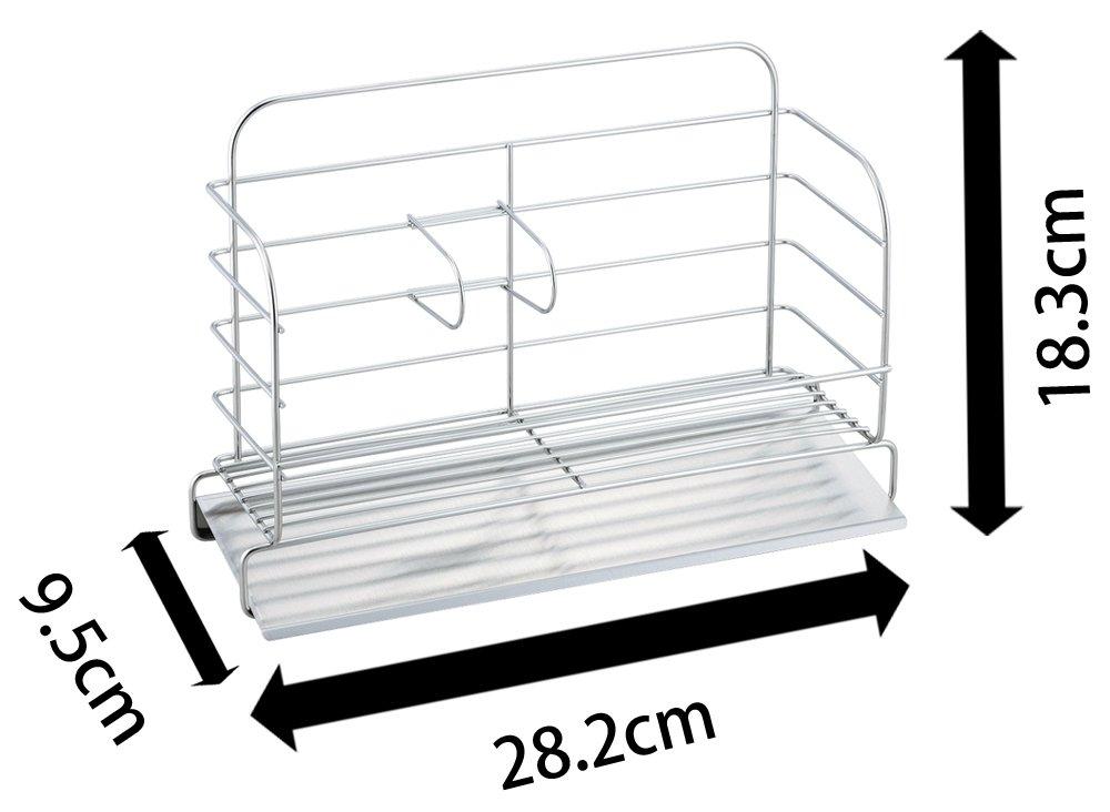 Shimomura Kihan Detergent Sponge Rack, Water Flow, Slim, Made in Japan, 35631