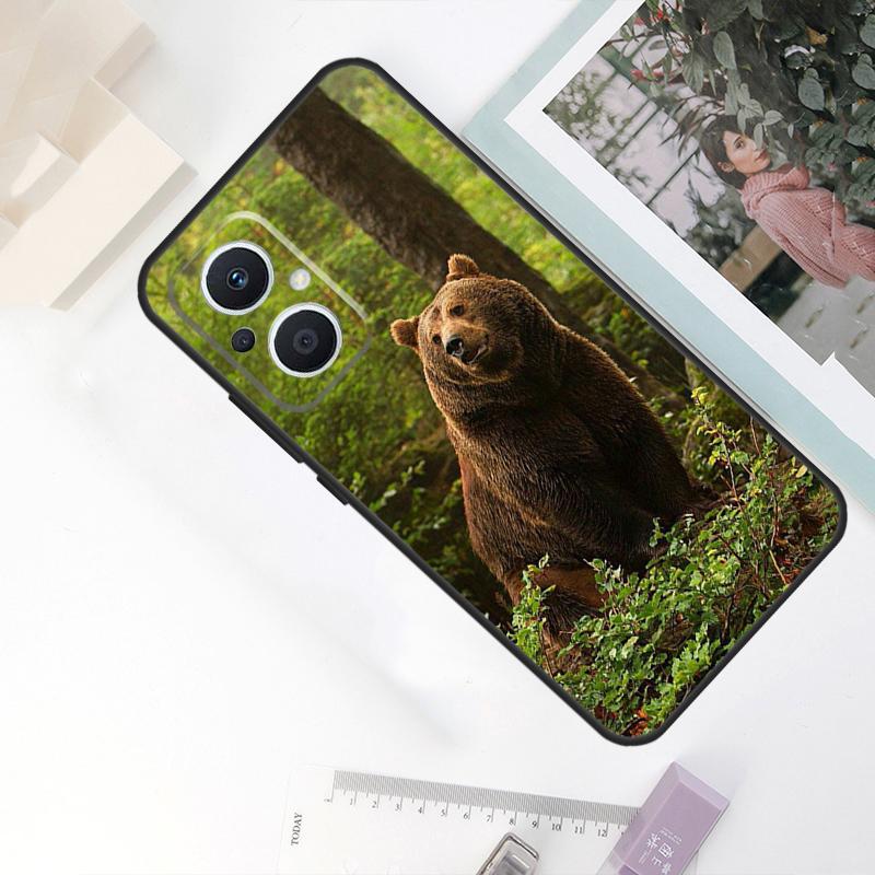 Grizzly Bear Case For OPPO Reno 8T 4Z 5Z 11F 10 Pro 4 5 6 8 7 Lite OPPO Find X6 X5 Pro X2 X3 Neo Cover