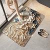3D Floral Bathroom Floor Mat Household Floor Mat Absorbent Quick Drying Anti Slip Mat