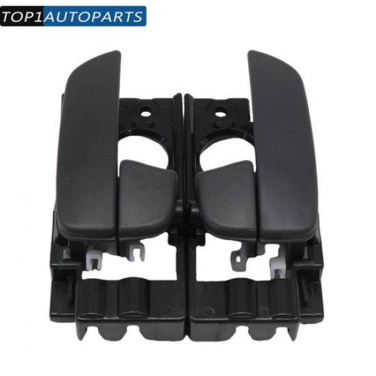 2X Front Left & Right Interior Door Handle Black For 2006-2011 Hyundai Accent