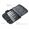 Tojiro Soft Knife Bag, Made In Japan, Safely Store and Carry Knives, Holds 8 Knives, Supports Blade Length Up To 300mm, Tojiro Knife Case F-355