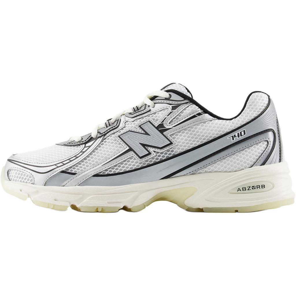 New Balance NB 740 Versatile Comfortable Durable Low-Top Dad Shoes Unisex Sneaker White Gray U740WSM