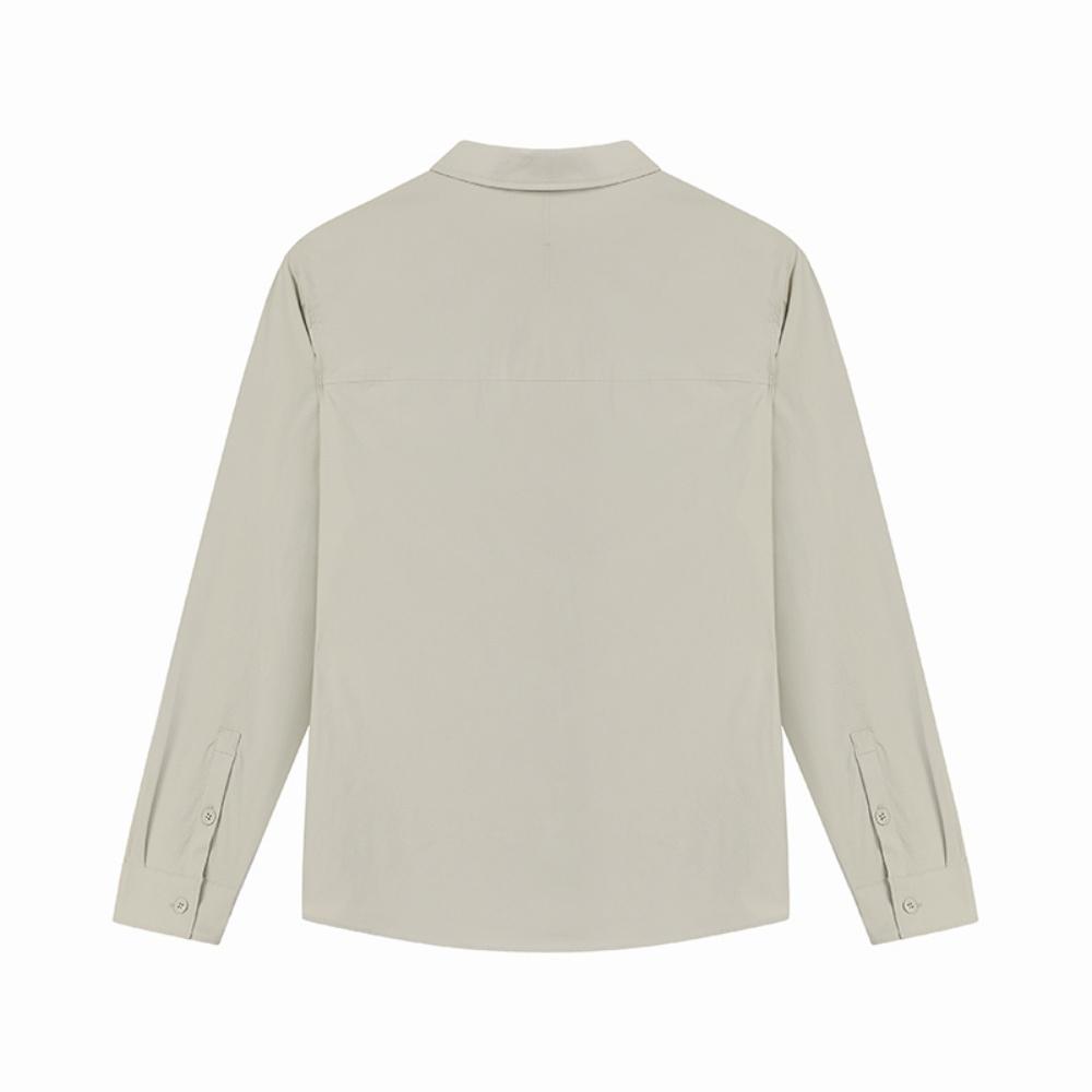 FILA Heritage Series Classic Versatile Casual Business Loose Work Style Long Sleeve Shirt Men shirts F11M538406F-LK