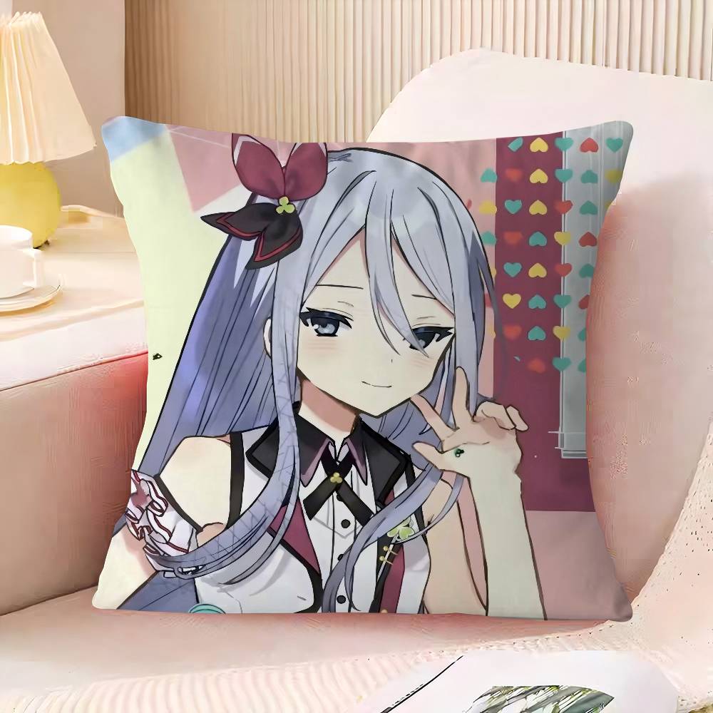 Y-Yoisaki K-Kanade Office Cushion Pillowcase Car Cushion Cover45X45CM Lumbar Pillowcase Sofa Pillowcover