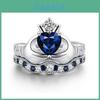 Eleganter weißer Kupferring in Herzform mit Platinbeschichtung für Damen, perfekt für Geschenke und besondere Anlässe