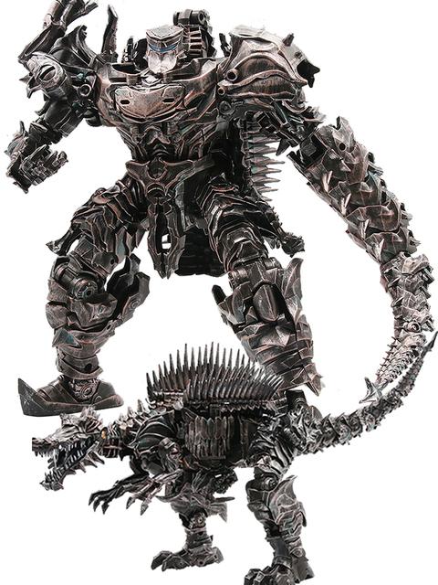 Transformationsspielzeug Scorn Grimlock AOYI BMB LS11 LS-11 Actionfigur 37cm Dinobots Uraltes Ungeheuer Dinosaurier G1 Anime Modell Geschenk