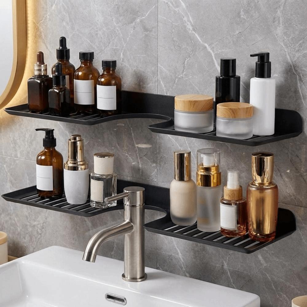 Water Drainage U Shaped Countertop Storage Rack Wall Mounted Kitchen Storage Rack Washstand
