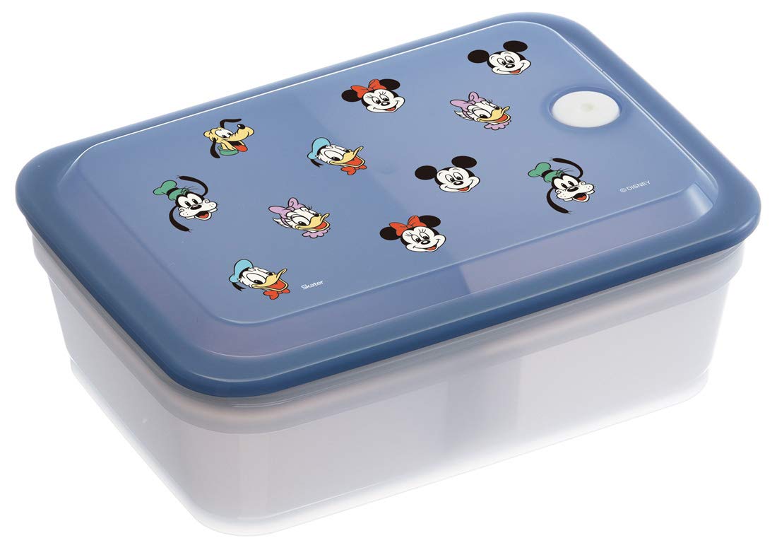 

Skater Bento Silver Ion Fluffy Integrated Gasket with Air 1 Disney Mickey Mouse PAS6AG Box, (Ag+) Antibacterial, Serving, Valve, Tier, 600ml, Design,
