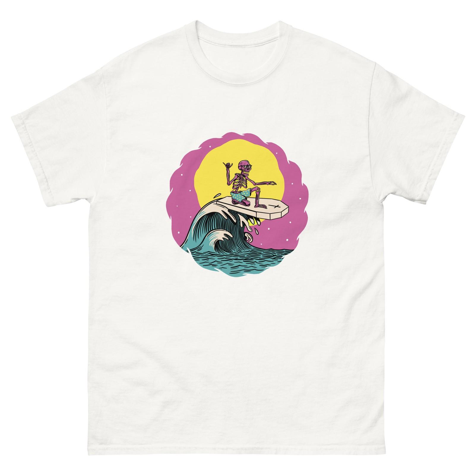 Skeleton surfing - Summer Skulls - T-Shirt Front Print S разноцветный