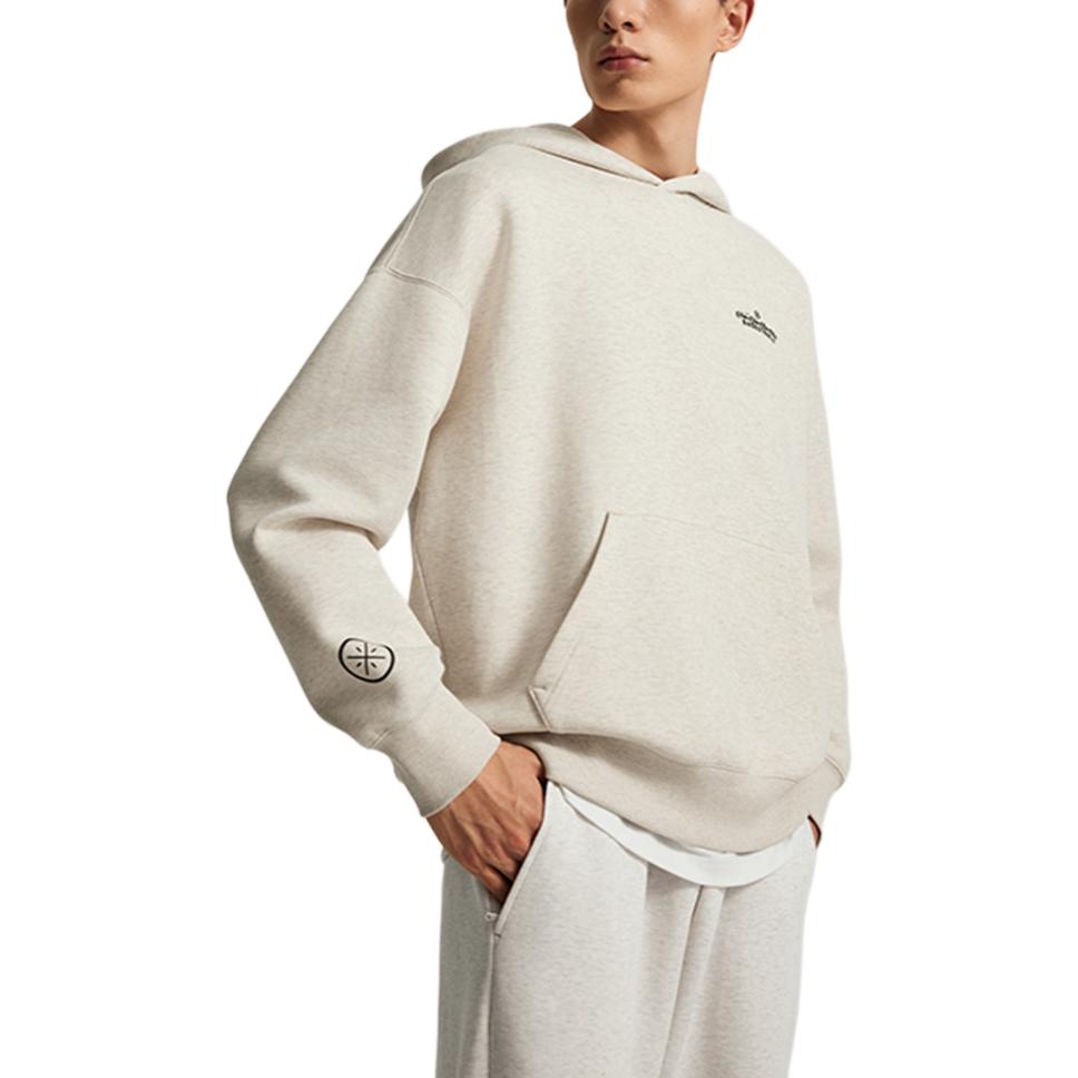 Li Ning Wade Series Loose Comfortable Breathable Hoodie Men Hoodies Flower-Gray Tile-Gray AWDU291-9