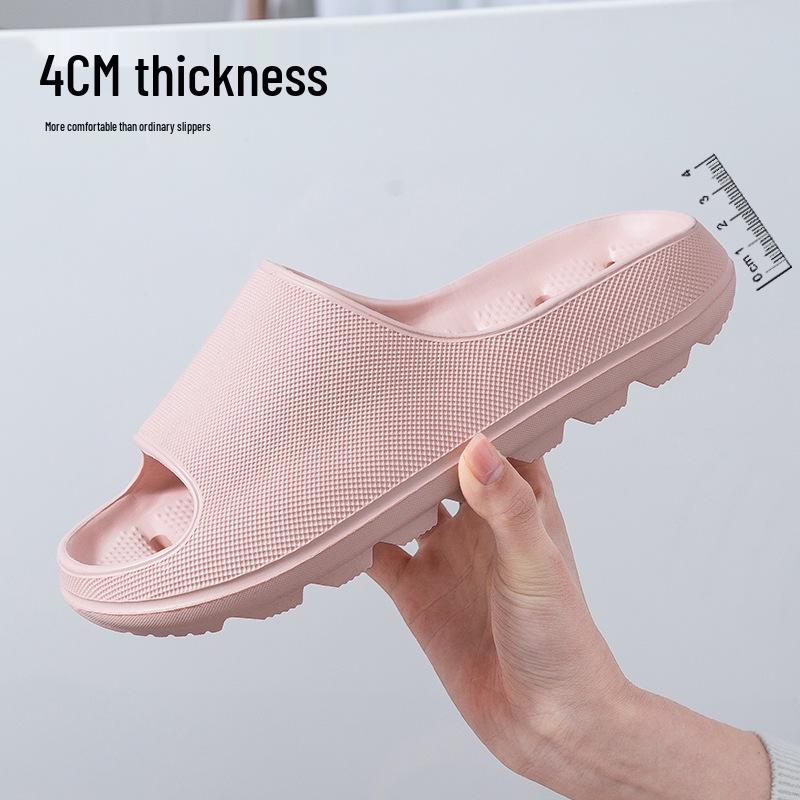 EVA Non-Slip Odor-Resistant Bath Slippers - Unisex, Hollow Design for Home, Hotel, or Bathroom.