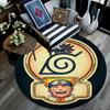Uzumaki Naruto pattern round rug,Carpet Rug for Living Room Bedroom Playroom ,Non-slip Floor Mat,Holiday Gifts and Birthday Gifts.