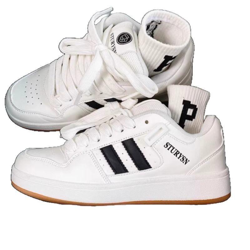 Autumn new thick-soled niche versatile couple bread shoes low-top sports and leisure shoes