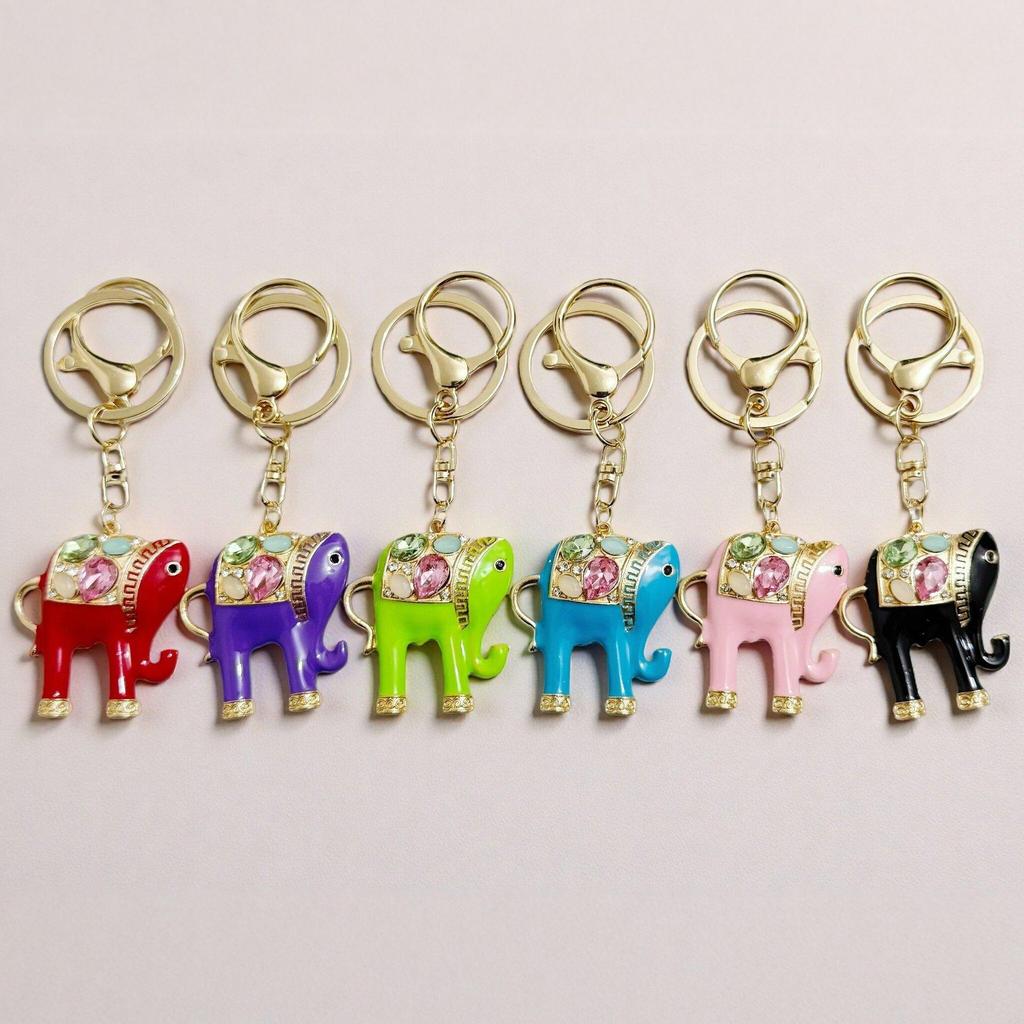 Kristall Strass Elefant Schlüsselanhänger: Süßer Taschenanhänger & Autozubehör Geschenk für Frauen
