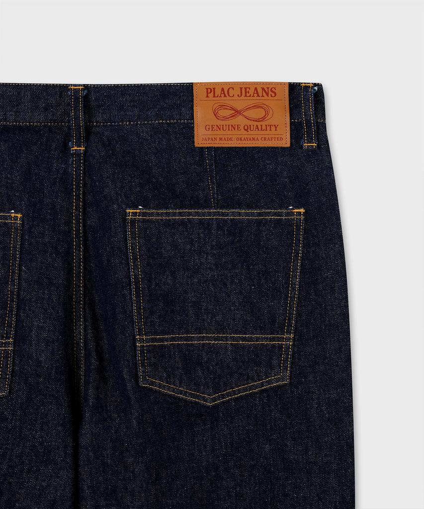 PLAC [Shiota Made] Double Knee Straight Denim_Indigo
