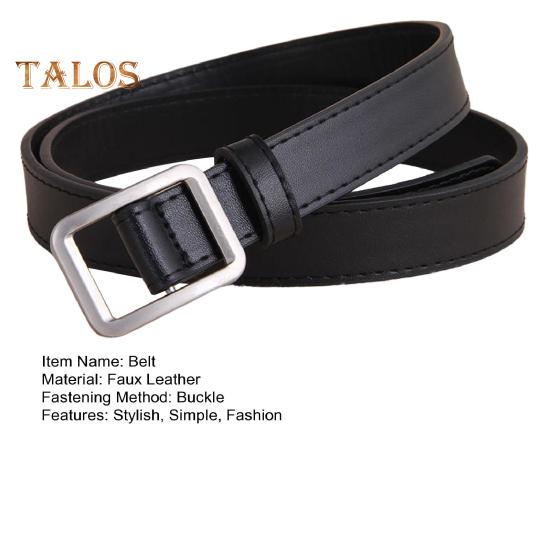 Women Belt for Jeans Dresses Pants Casual Faux Leather Waist Belt Ladies Jeans Thin Belt Accessory for Daily Wear