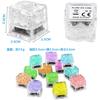 ZuoMei Ice Lights, Colorful Flashing Ice Lights, Glowing Ice, LED Sensor Lights, Glowing Ice Lights, Cube Ice, IP67 Waterproof, Reusable, 12-Pack, Col