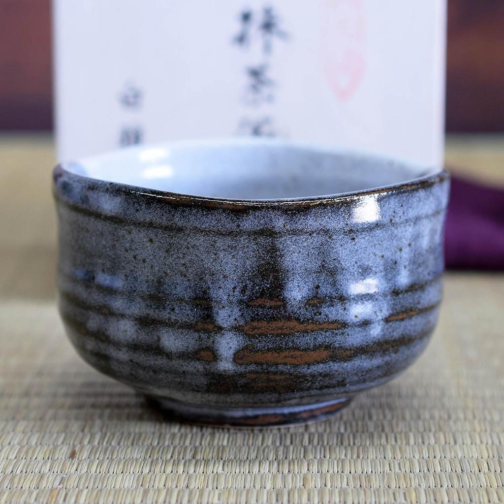 Waza no Kura Stylish Matcha Kutani Kingfisher Tea Ceremony Made in Perfect as a Birthday 60th 70th 77th 88th Birthday Gift Bowl, Ceramic, Ware,
