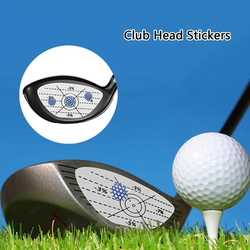 50pcs Golf Training Practice Aids Labels Putter and Iron Stickers Golf Impact Tape for Training Equipment