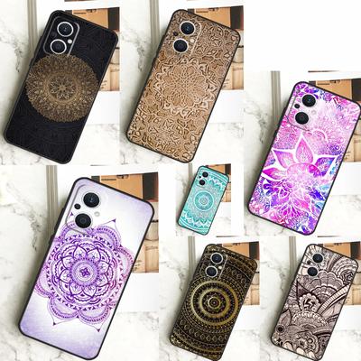 Indian Floral Henna Mandala Case For OPPO Reno 4Z 5Z 8T 10 Pro 11 F 4 6 7 8 5 Lite OPPO Find X6 X5 Pro X2 X3 Lite Cover