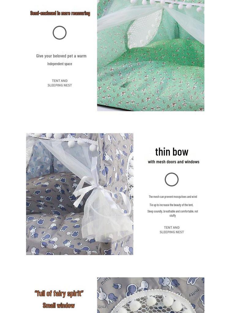 Washable Cat Tent Nest Bed