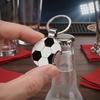 2Pcs Soccer Keychain Bottle Opener Keychain Charm Accessory for Keys & Cars, for Football Fan Gifts