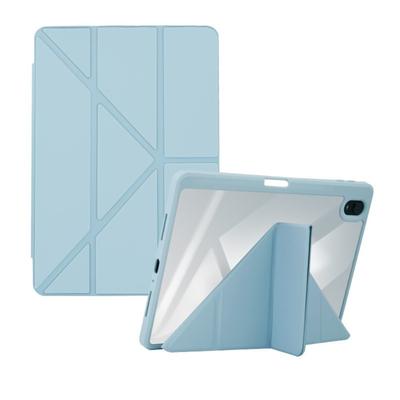 For iPad Pro 11 Case 2024 Magnetic Y Fold Cover with Pencil Holder for iPad Air 5 10 Acrylic Shell