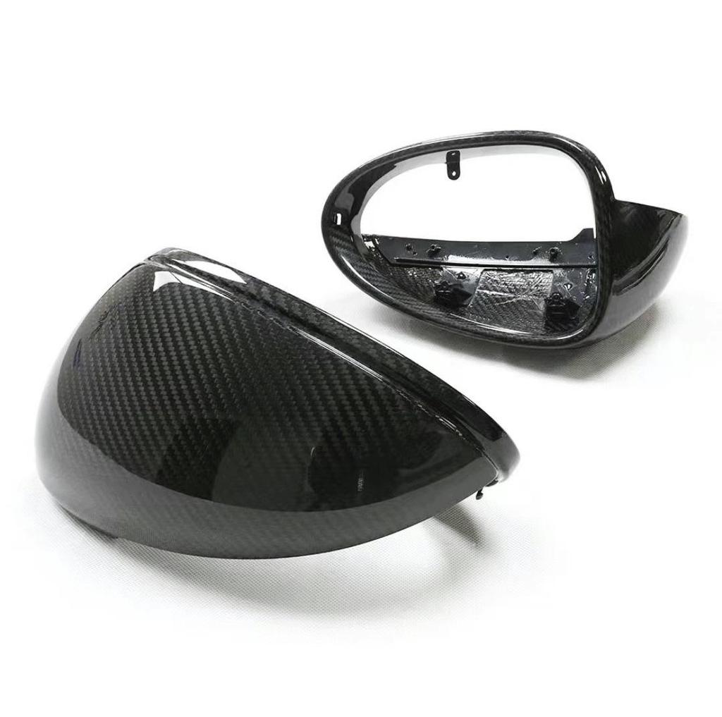 Carbon Fiber Rearview Mirror Housings for Porsche Macan (2014-2023) - Easy Installation, No Damage