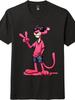 Pink Panther''Street Fashionista''Cartoon T-shirt, Anime Retro Cuteand Cool Style Tee
