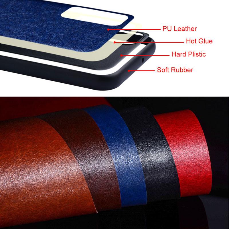 Luxury PU Leather Case for Honor X6D X7D X8D X9D  Business Solid Color Design Phone Cover Soft TPU&Hard PC
