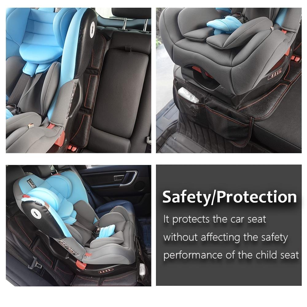 Car Seat Protector, Seat Protection, Large Size Car Seat Protector, 600D Fabric Thick Padding and Storage Pockets, Adaptable