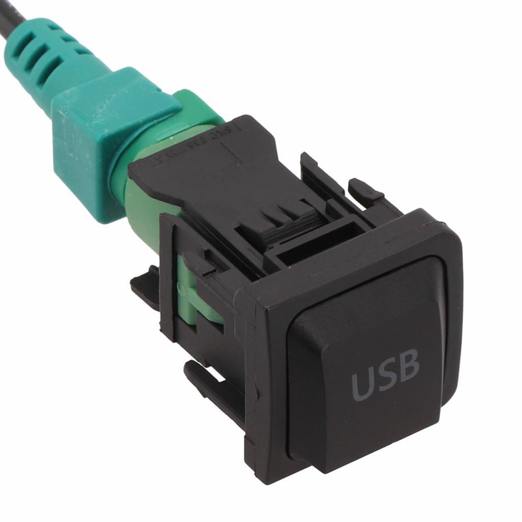 DC12V Car USB Adapter Audio USB Cable Switch Black For Golf- And Other Models Direct Installation Car Accessories
