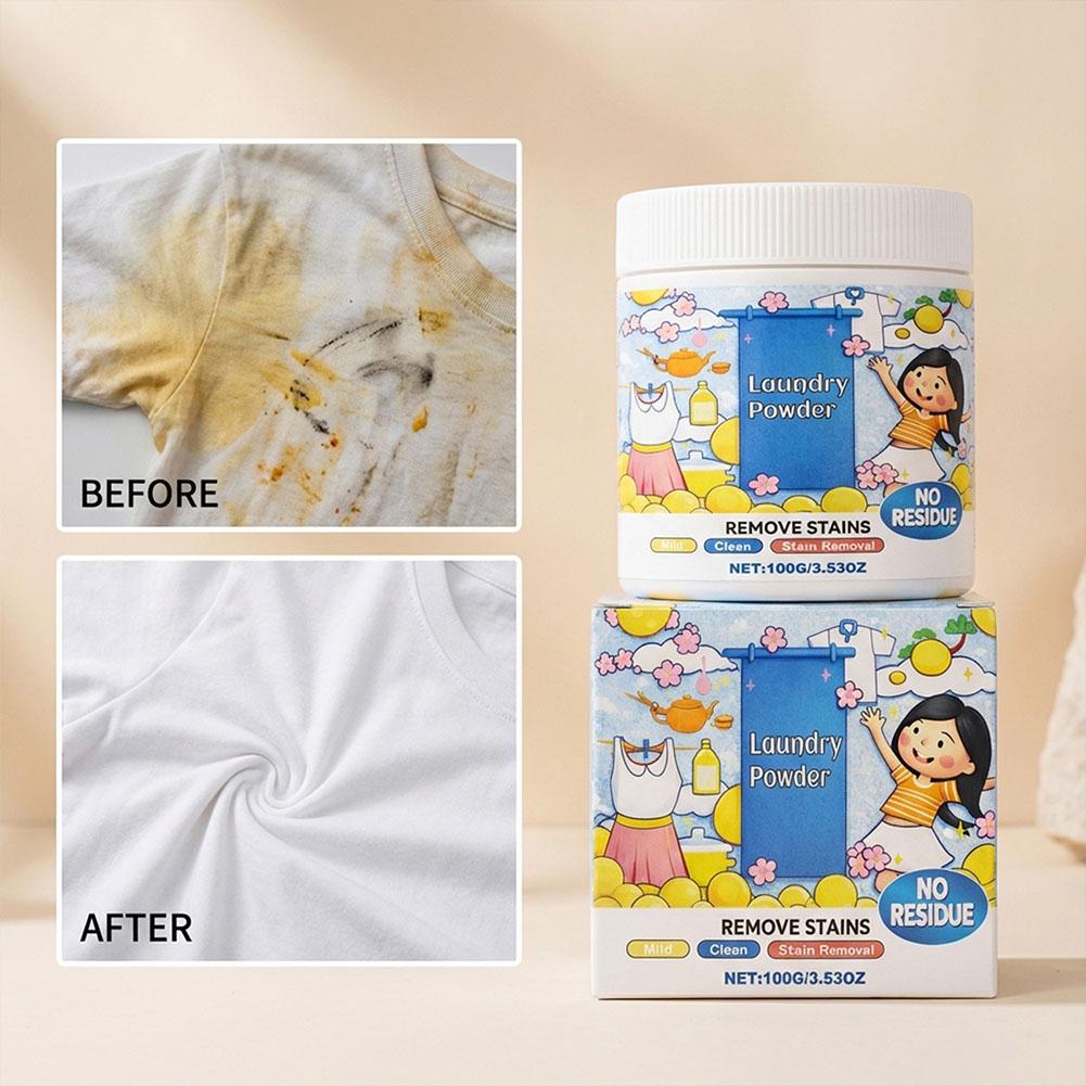Laundry Detergent Powder Cleans Removes Stains And Dirt Refreshes Softens Leaves A Fresh Natural Fragrance For Household 1/ F4W6