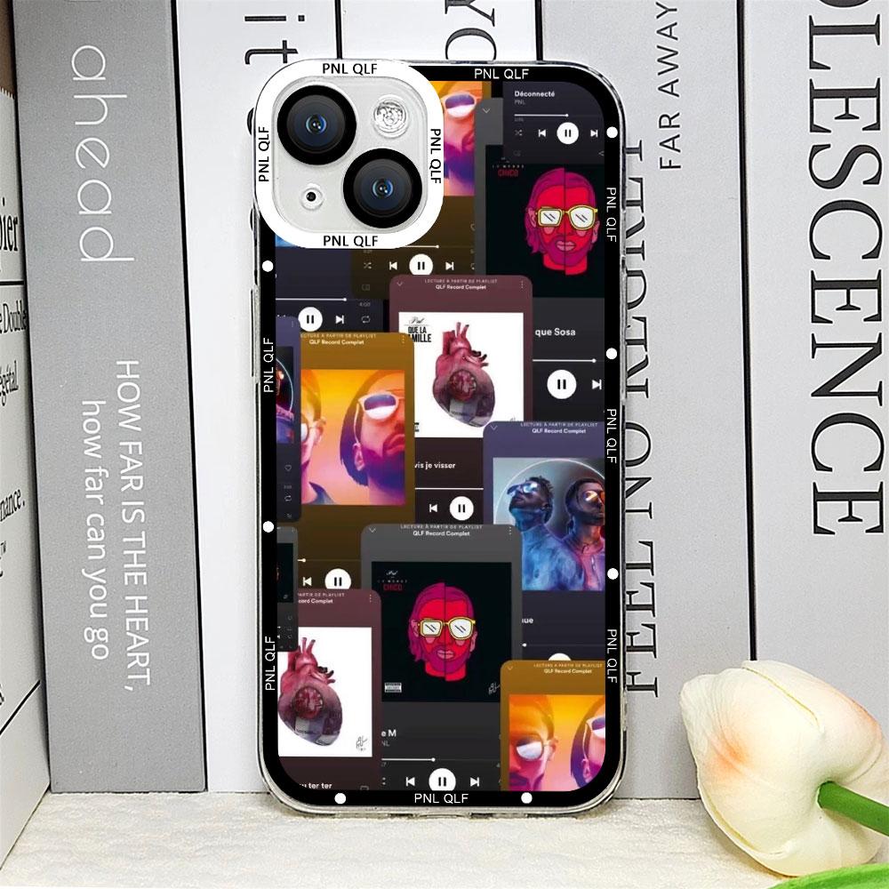 

PNL QLF Rapper Singer Phone Case for IPhone 15 14 13 12 11 Pro Max Mini 8 7 15Plus SE2 X XS XR Coque Fundas Silicone Clear Cover iPhone 15 Pro