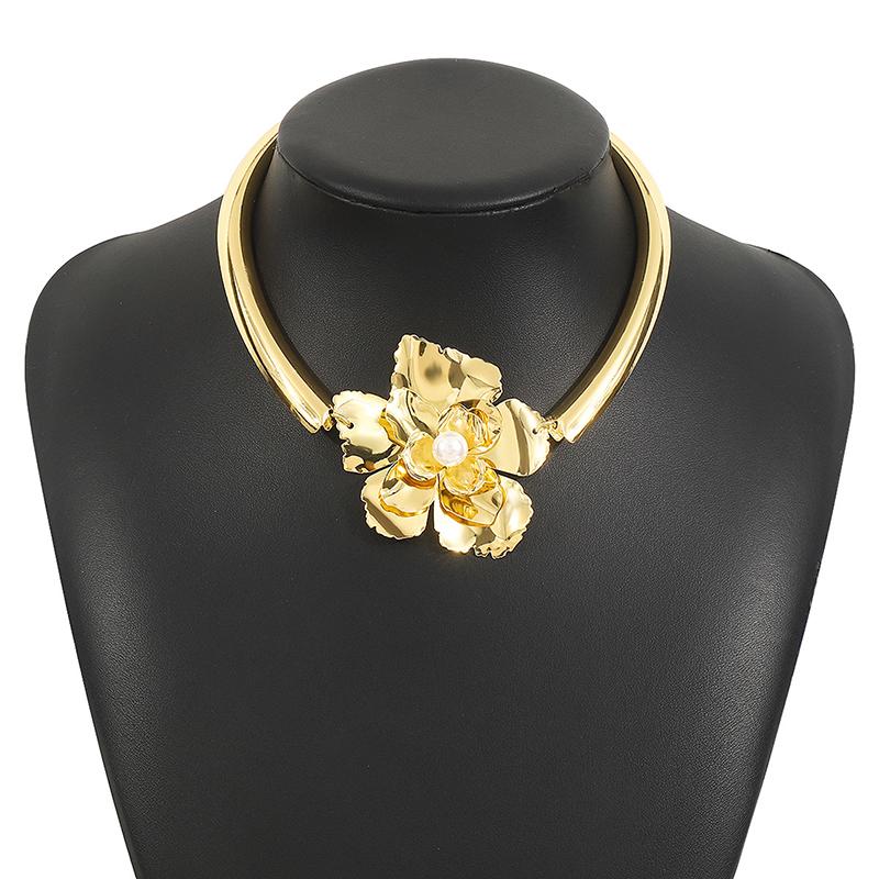Draweye Blumenohrringe für Damen Vintage Hyperbel Amerikanischer Stil Schmuck Perlen Elegant Einfach Pendientes Mujer