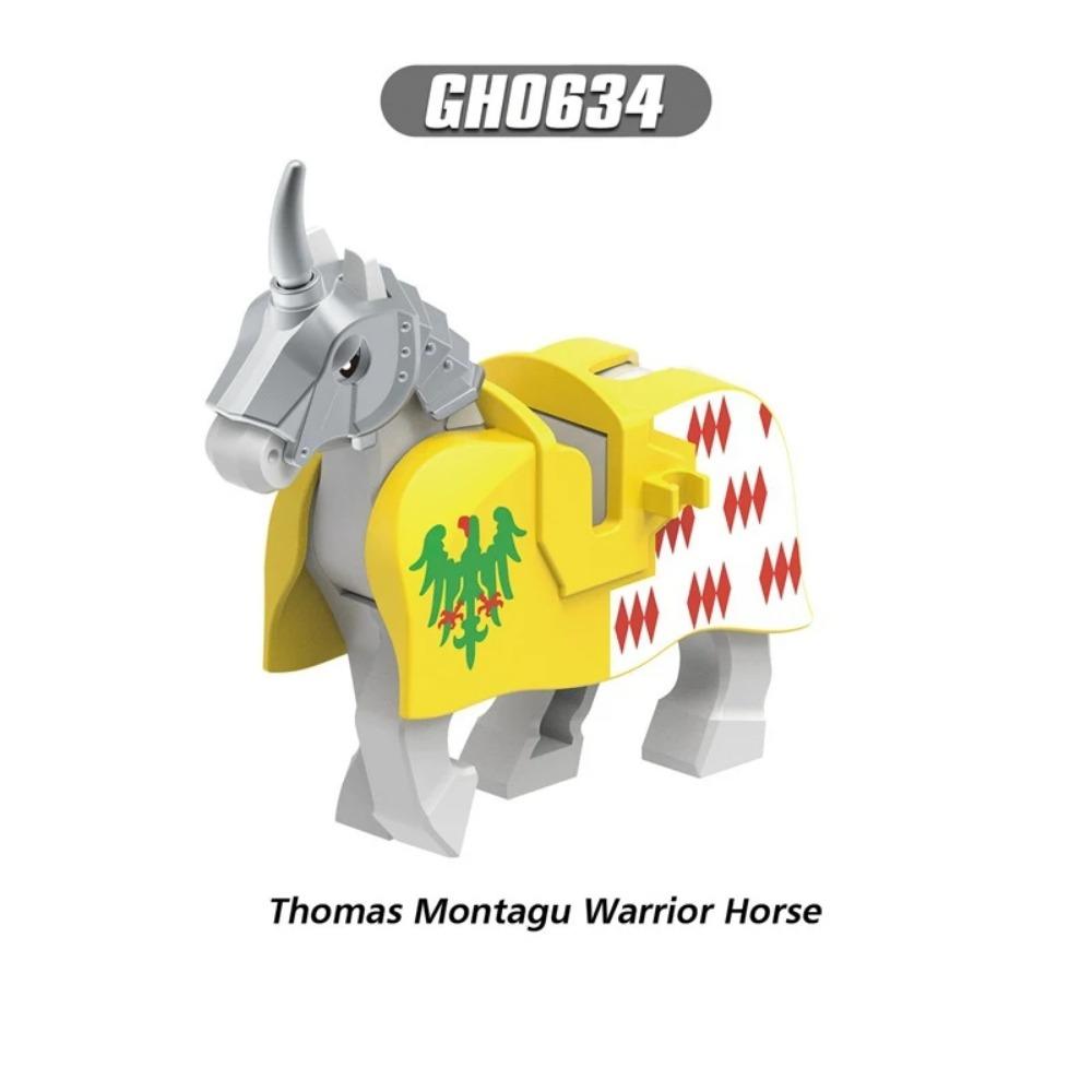 MOC Animal Building Block Accessories Set Crow Parrot Peacock Eagle Flamingo Transport Horse Ox Cart Gift Brick Model Toy K001