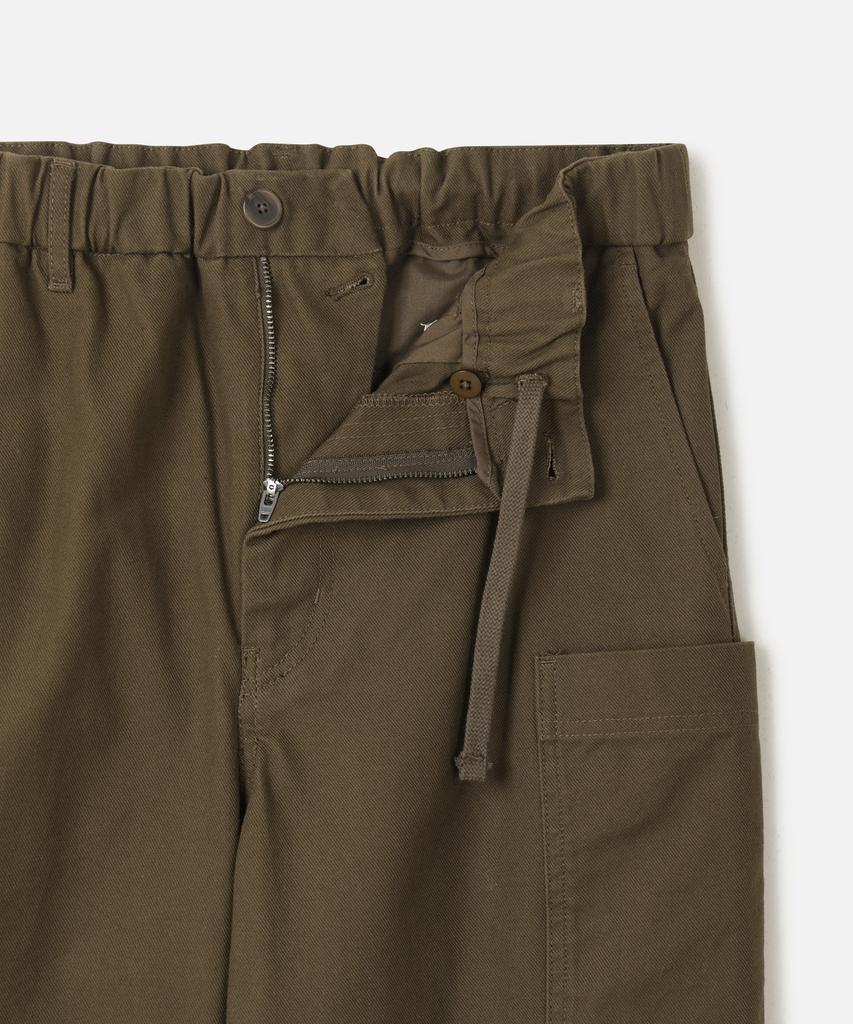 247Silijeu [247 X Vana] Half-Set Cotton Surge Pocket Pants Brown