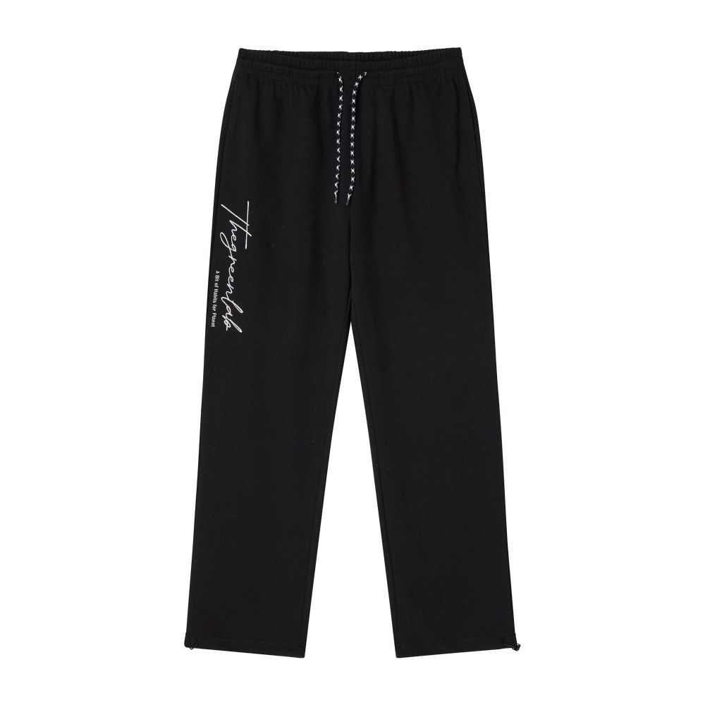 THE GREEN LAB Oversized String Jogger Pants [Black]