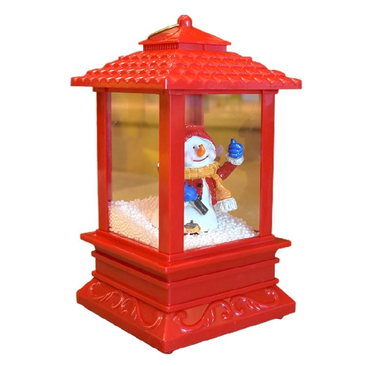Christmas Lantern Decorative Santa Snowman USB Charging/Battery Powered 8 Music