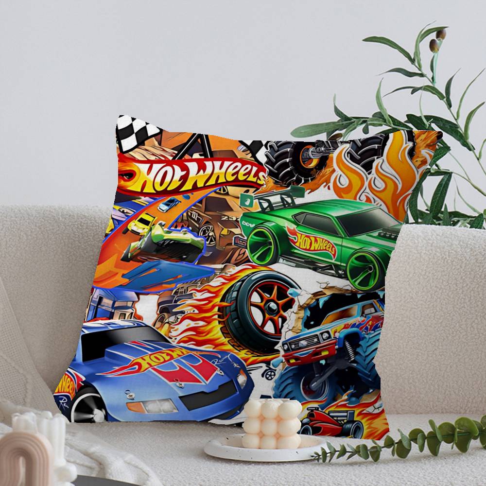 H-Hot Funny W-Wheels Pillow Cover Sofa Cushion Cover Home Room Decoration Children Gift
