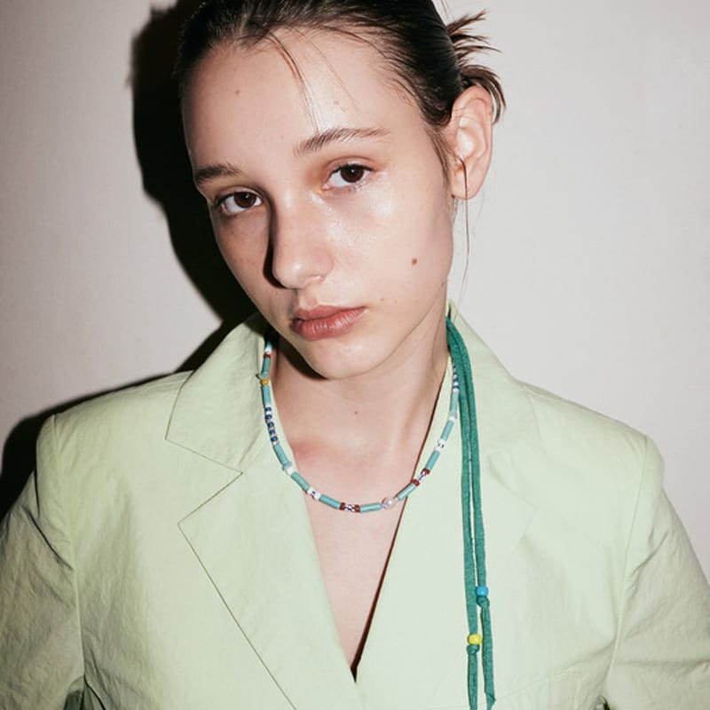 AVECTHING BLUE SUGAR_NECKLACE_W/STRIP