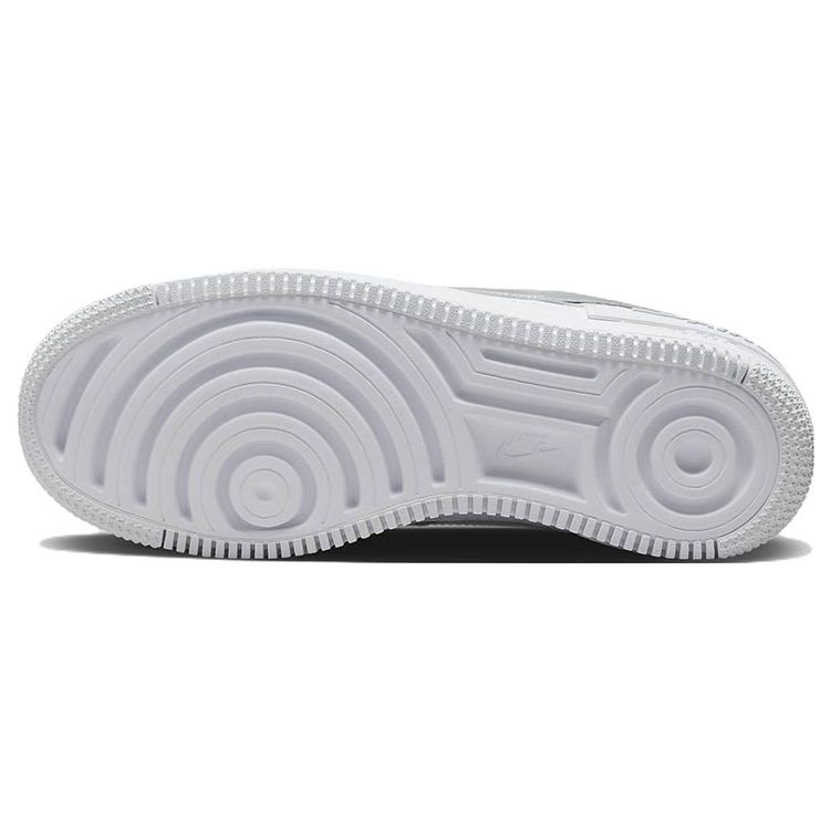 Nike Air Force 1 Shadow White Metallic Silver Women Sneakers Pure-Platinum Blackened-Blue CI0919-119