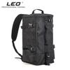 2023 New LEO Black Multi-functional Waterproof Fishing Tackle Storage Bag Large-capacity Outdoor Backpack Messenger Sling Fishing Bag